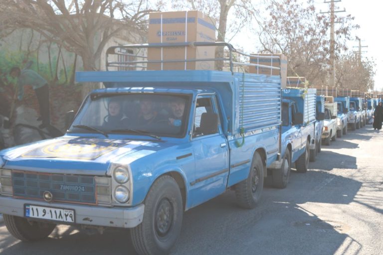 اهدای جهیزیه به نوعروسان در ثلاث باباجانی