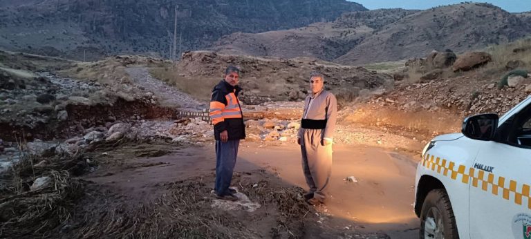 تخریب ۵ پل ارتباطی ازگله و ثلاث باباجانی بر اثر سیلاب