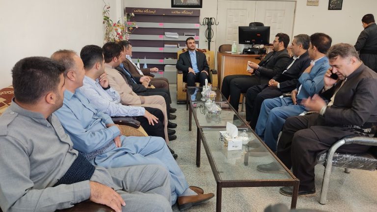 دیدار فرماندار شهرستان ثلاث باباجانی به مناسبت هفته قوه قضائیه با رئیس دادگستری شهرستان