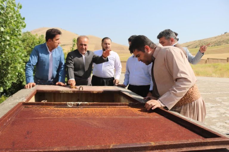 بررسی آخرین وضعیت مخزن ۲ هزار متر مکعبی شهر تازه آباد